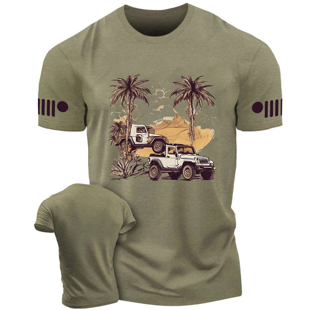 4x4 Off-Road Classic PalmTrees Jp T-Shirt