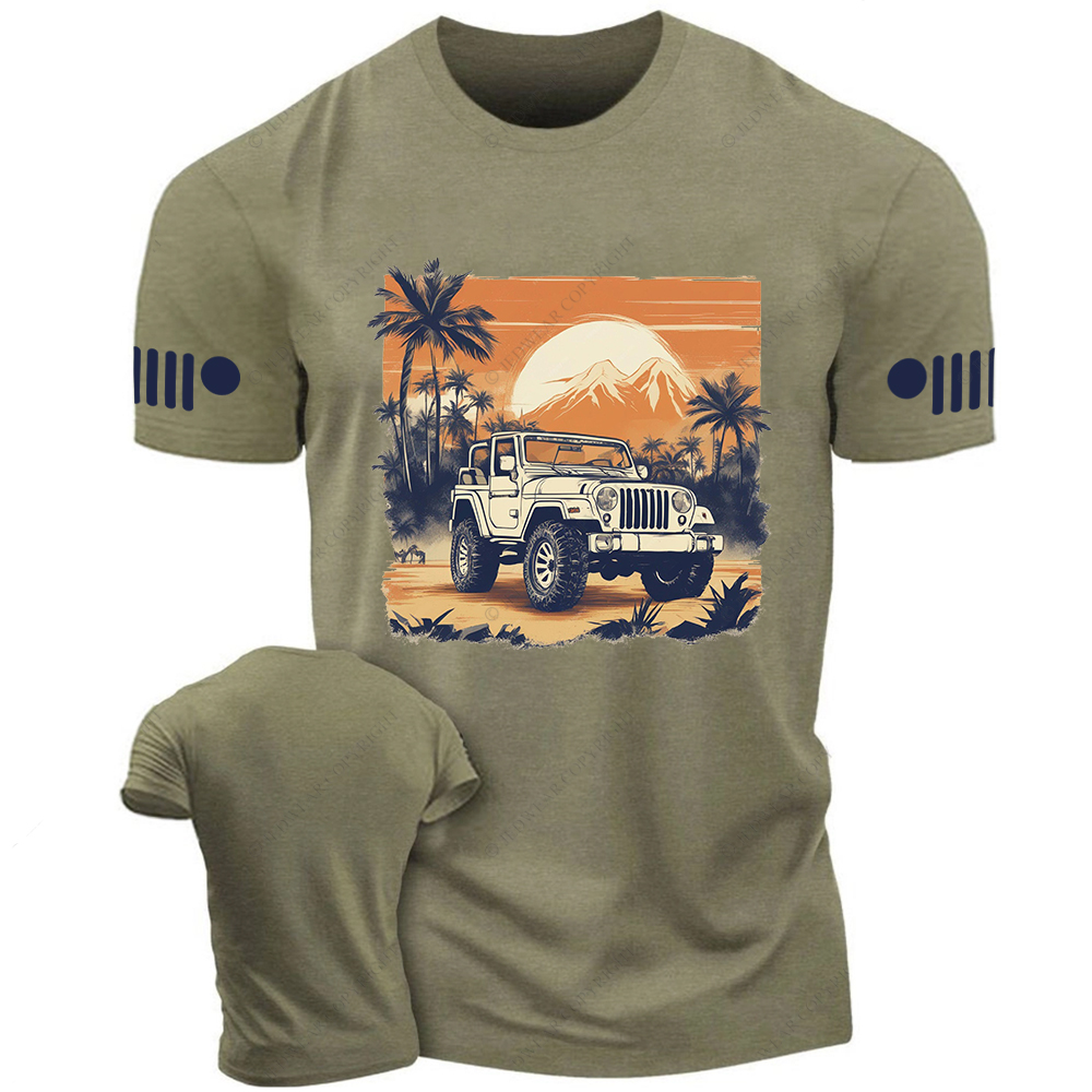 Wrangler 4x4 Off-Road Classic Palm Trees Jp T-Shirt