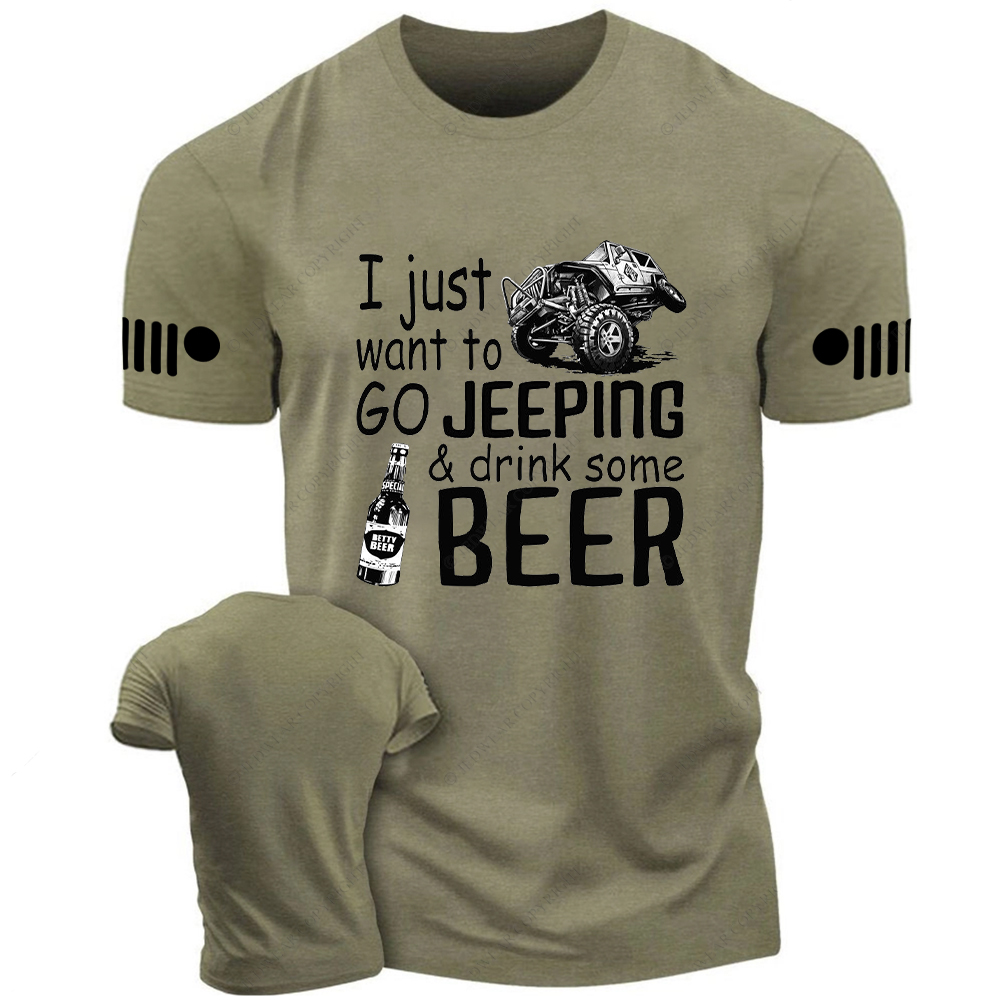 I Just Want To Go Drink Some Beer Jp T-Shirt