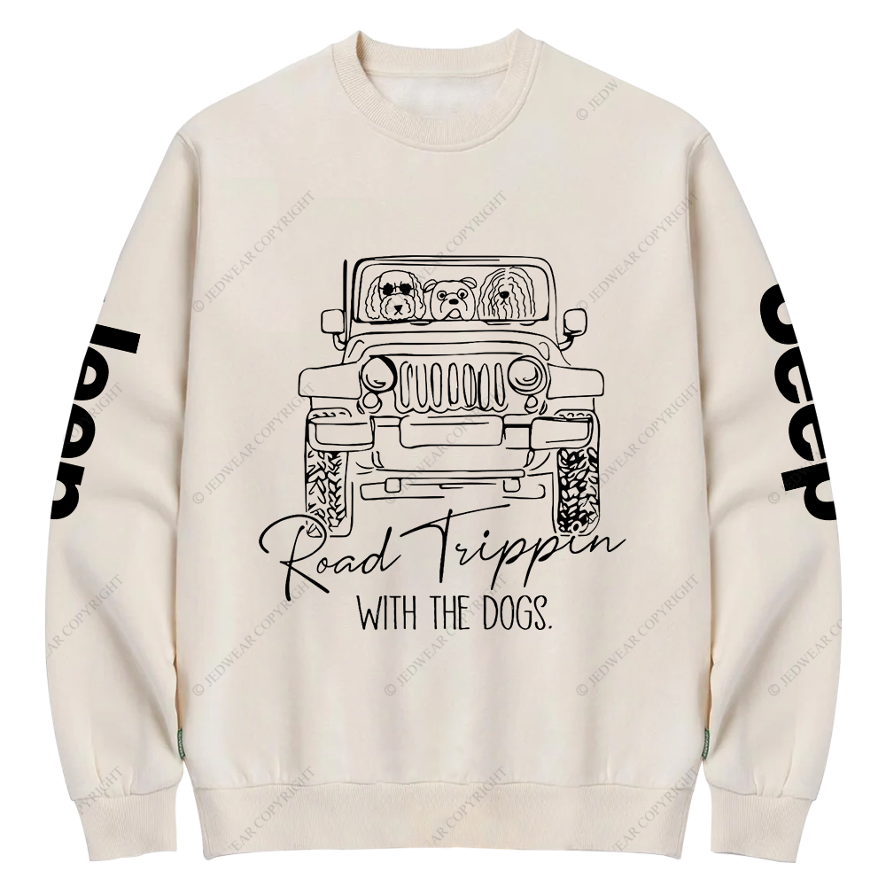 Road Tippin With The Dogs Jp Crew Neck Sweatshirt