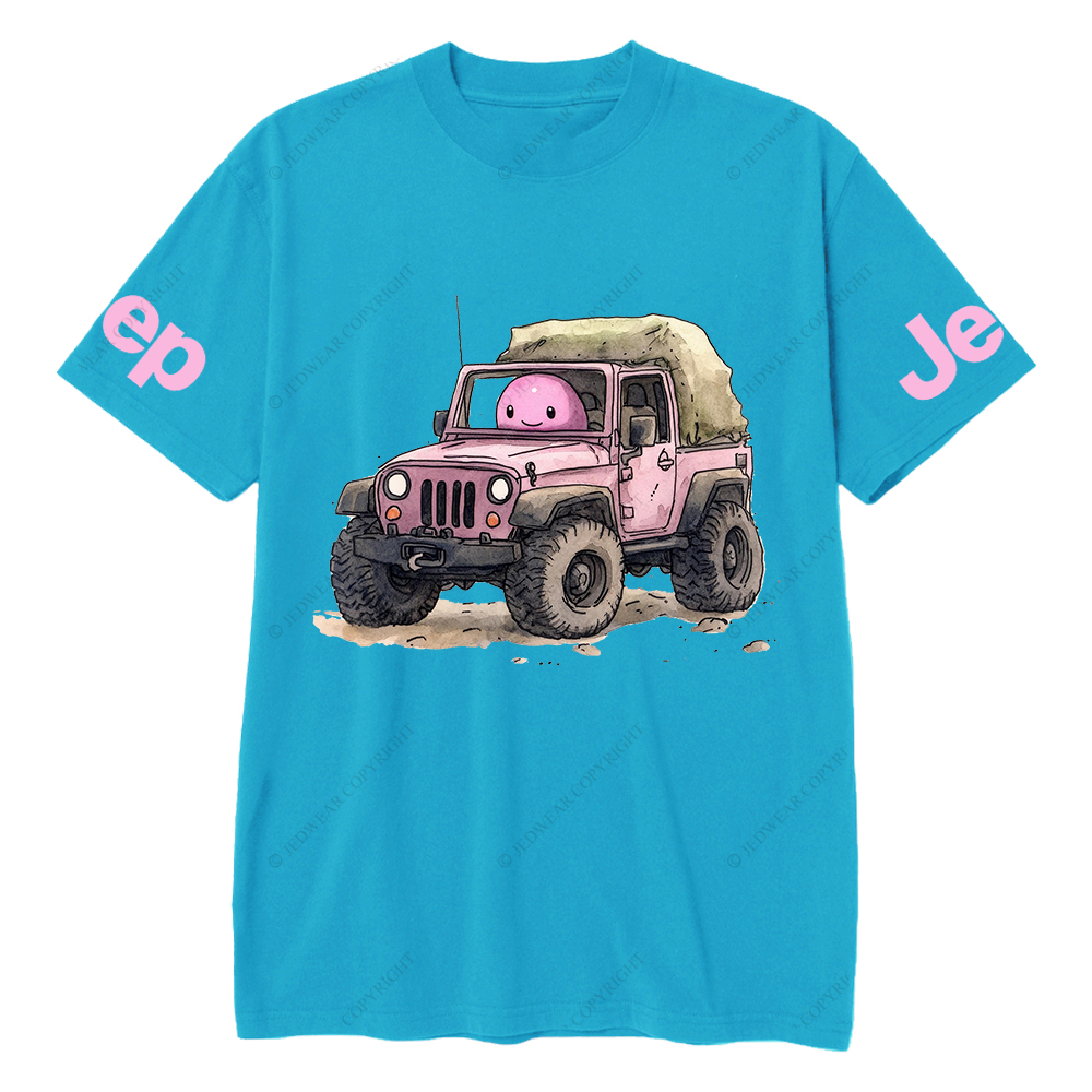 Cartoon Image Of A Pink With A Pink Piggy Bank Jp T-Shirt