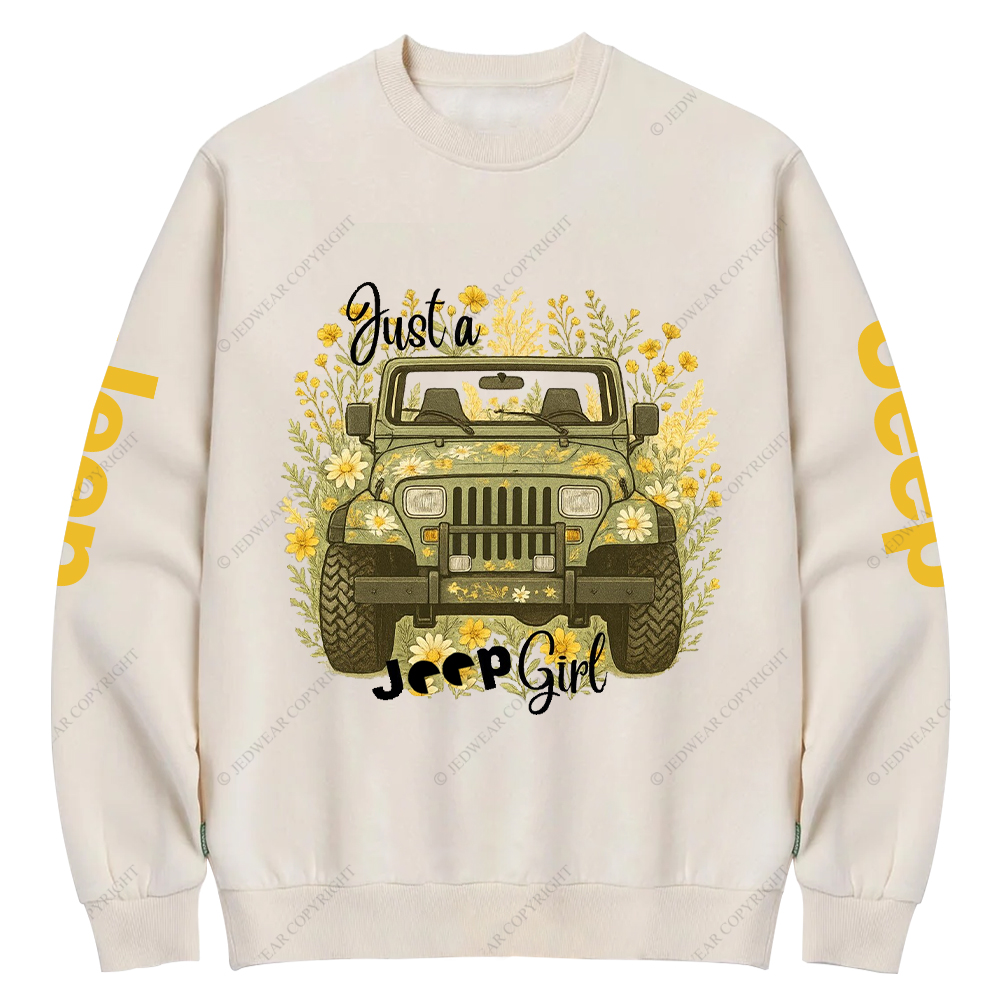 Wrangler YJ Just A Girl Jp Crew Neck Sweatshirt