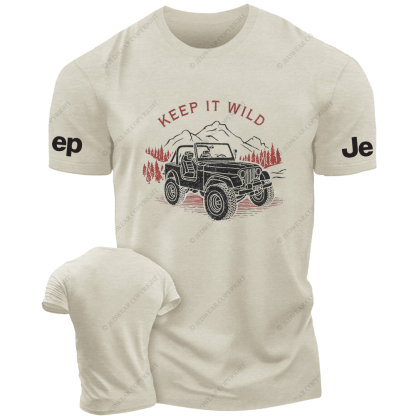 Keep It Wild Trees Mountains Water  Hand Painted  JP T-Shirt