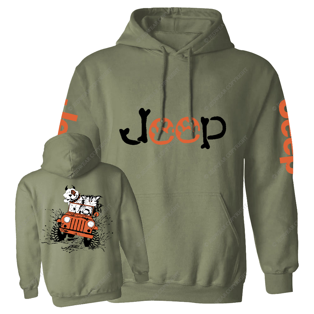 Orange Car Dog And Cat Magnet Jp Casual Hoodie