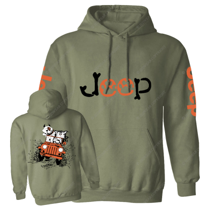 Orange Car Dog And Cat Magnet Jp Casual Hoodie