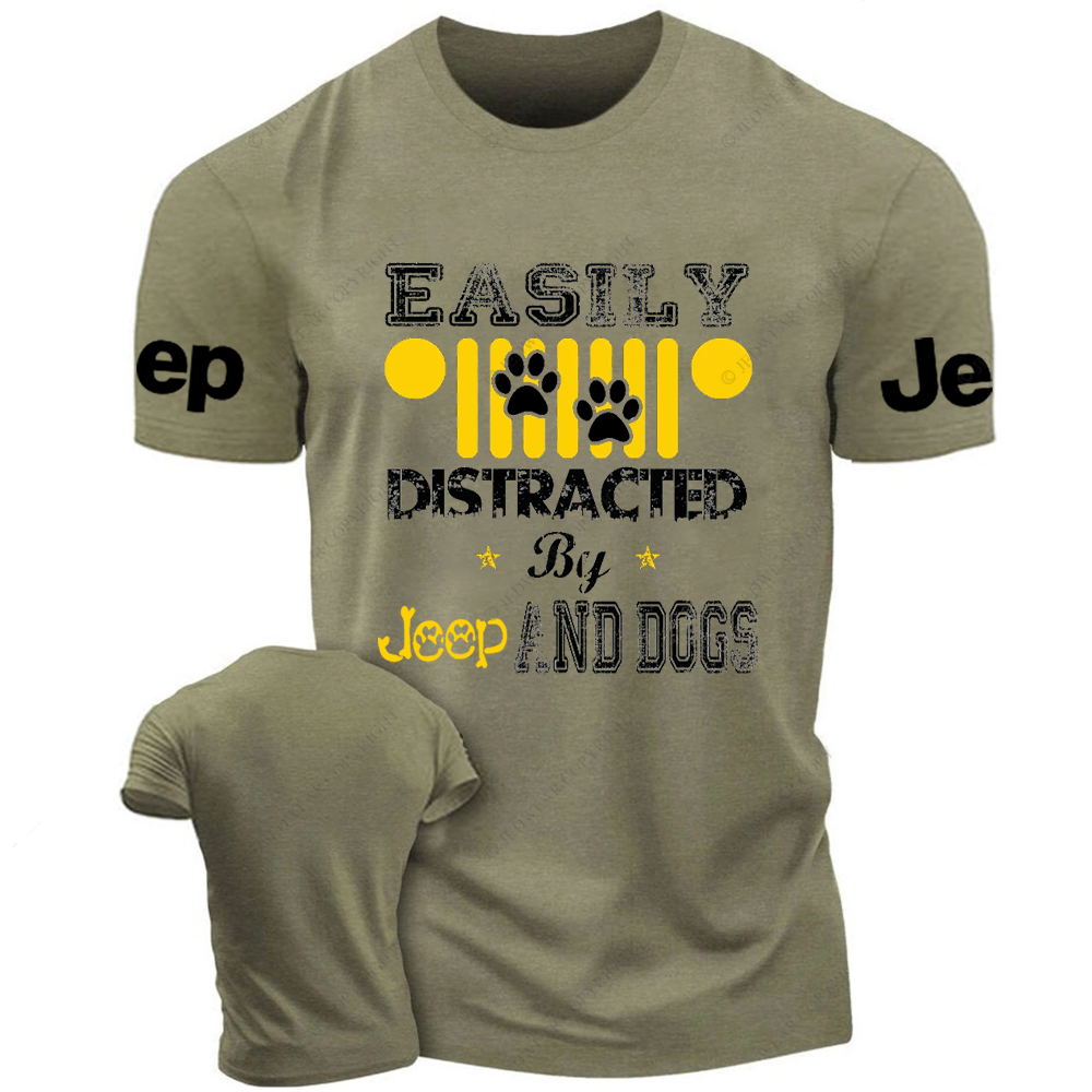 Easily Distracted By Car And Dogs Jp T-Shirt