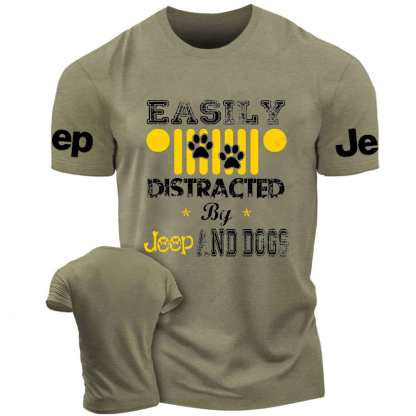Easily Distracted By Car And Dogs Jp T-Shirt