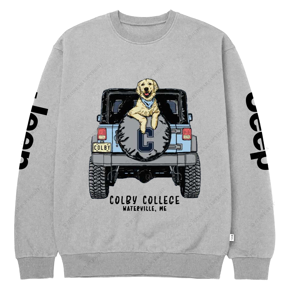 Colby College Waterville Me Jp Crew Neck Sweatshirt