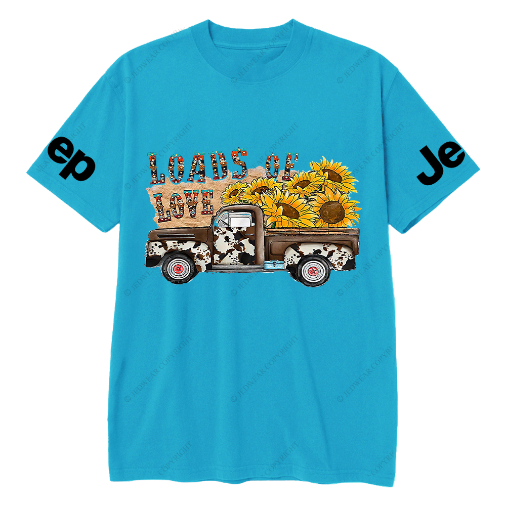 Gladiator Truck Loads Of Love Sunflower Jp T-Shirt