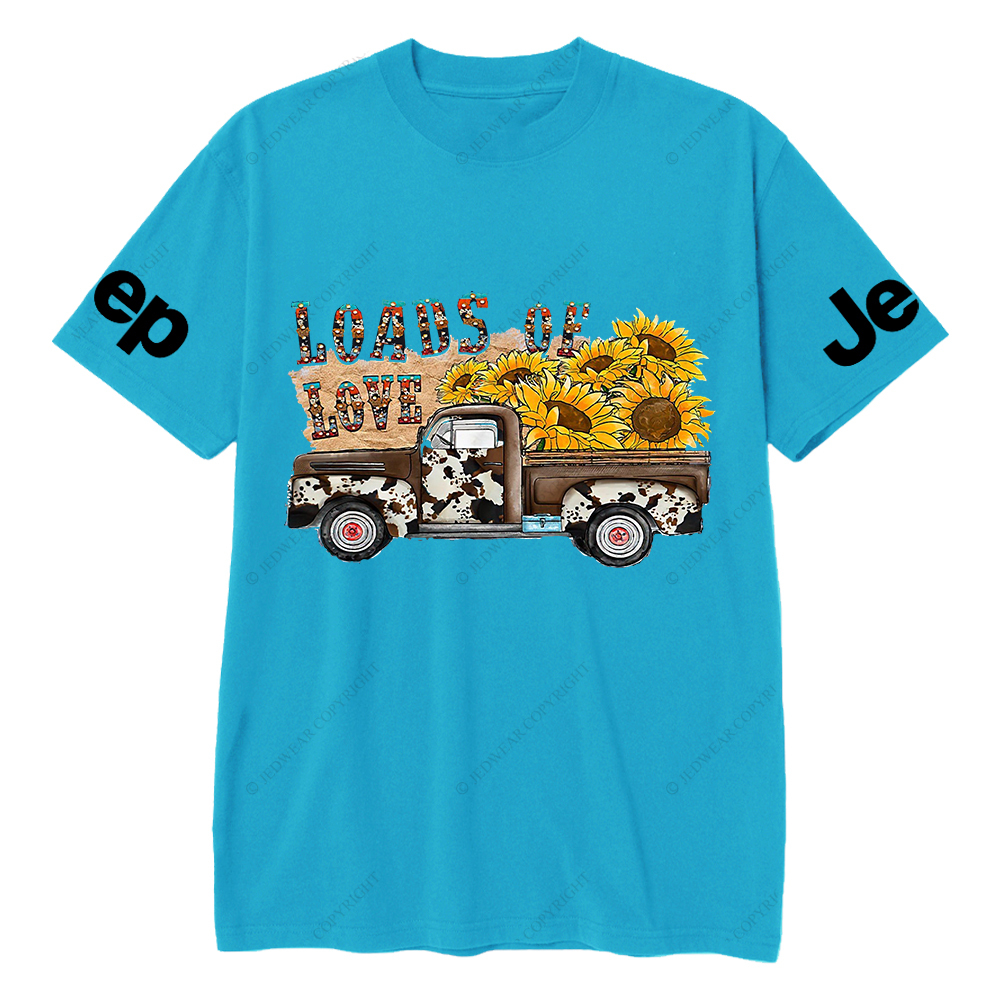 Gladiator Truck Loads Of Love Sunflower Jp T-Shirt