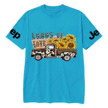 Gladiator Truck Loads Of Love Sunflower Jp T-Shirt