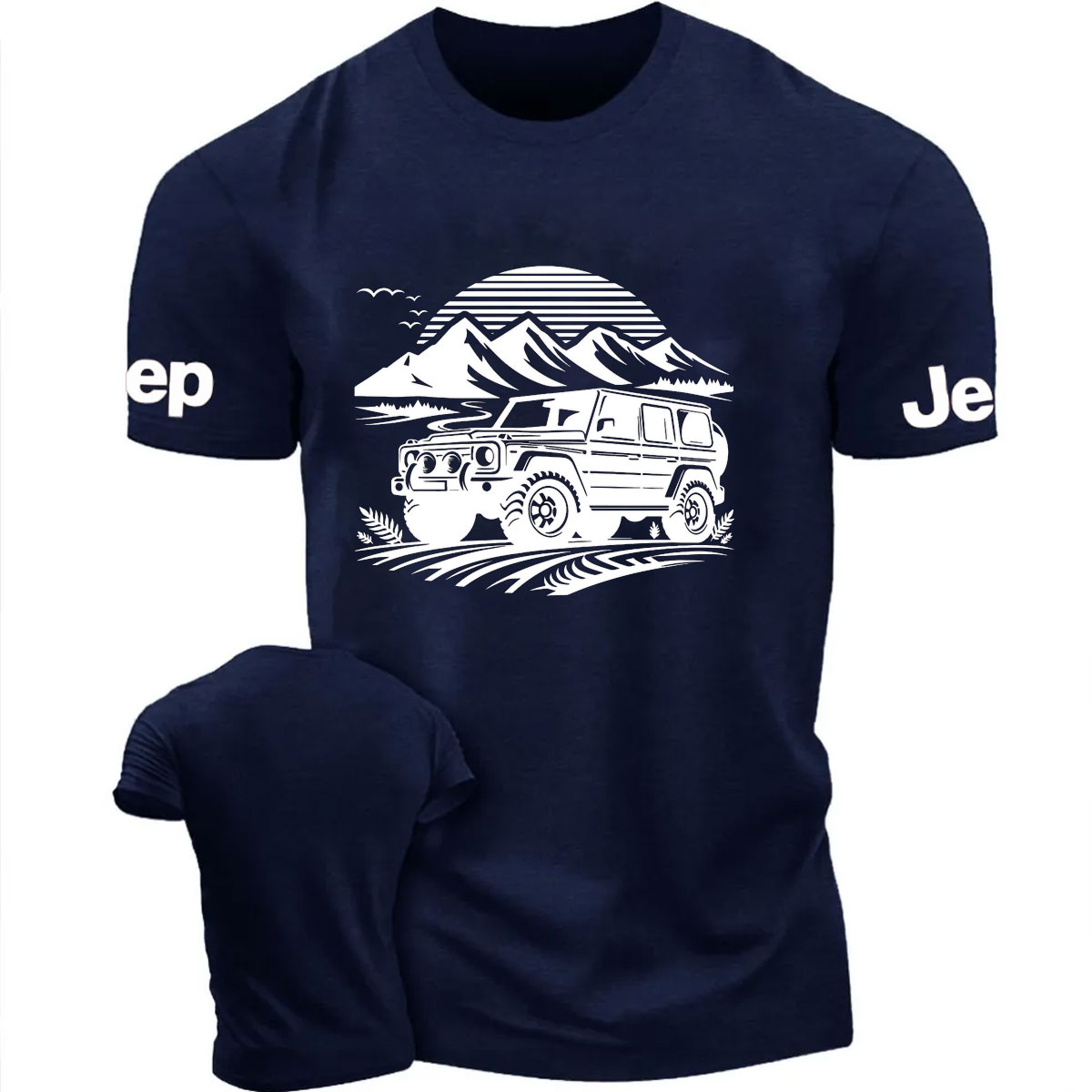 Adventure Moutain Retro Car Design T-Shirt
