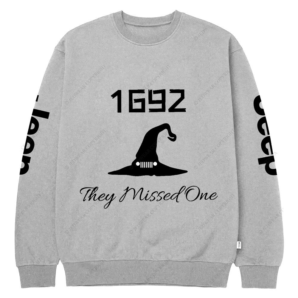Halloween They Missed One 1692 Jp Crew Neck Sweatshirt