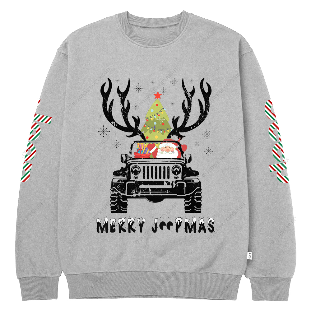 Merry Christmas Santa Claus Jp Crew Neck Sweatshirt