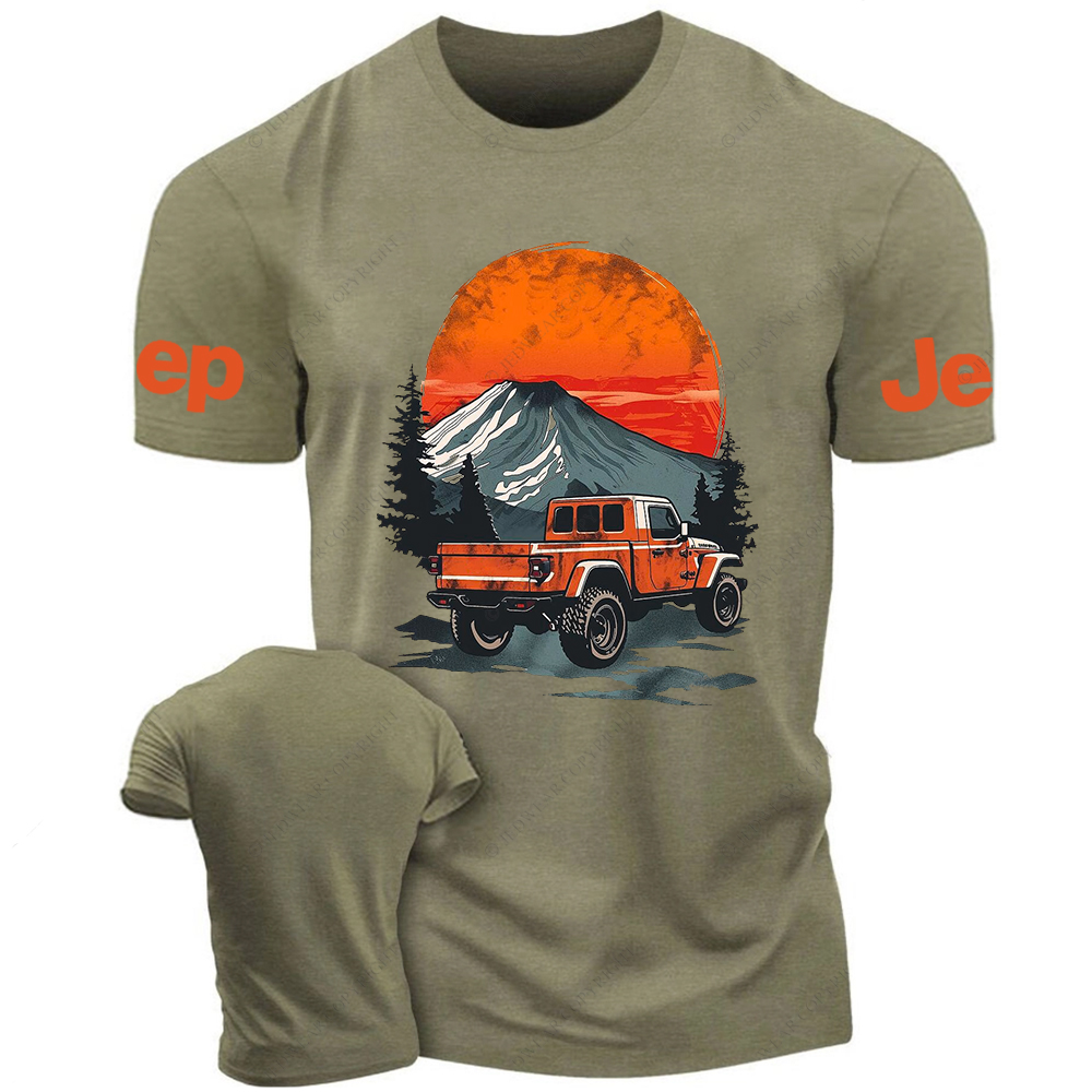 Gladiator Sunset Mountain Silhouette Jp T-Shirt