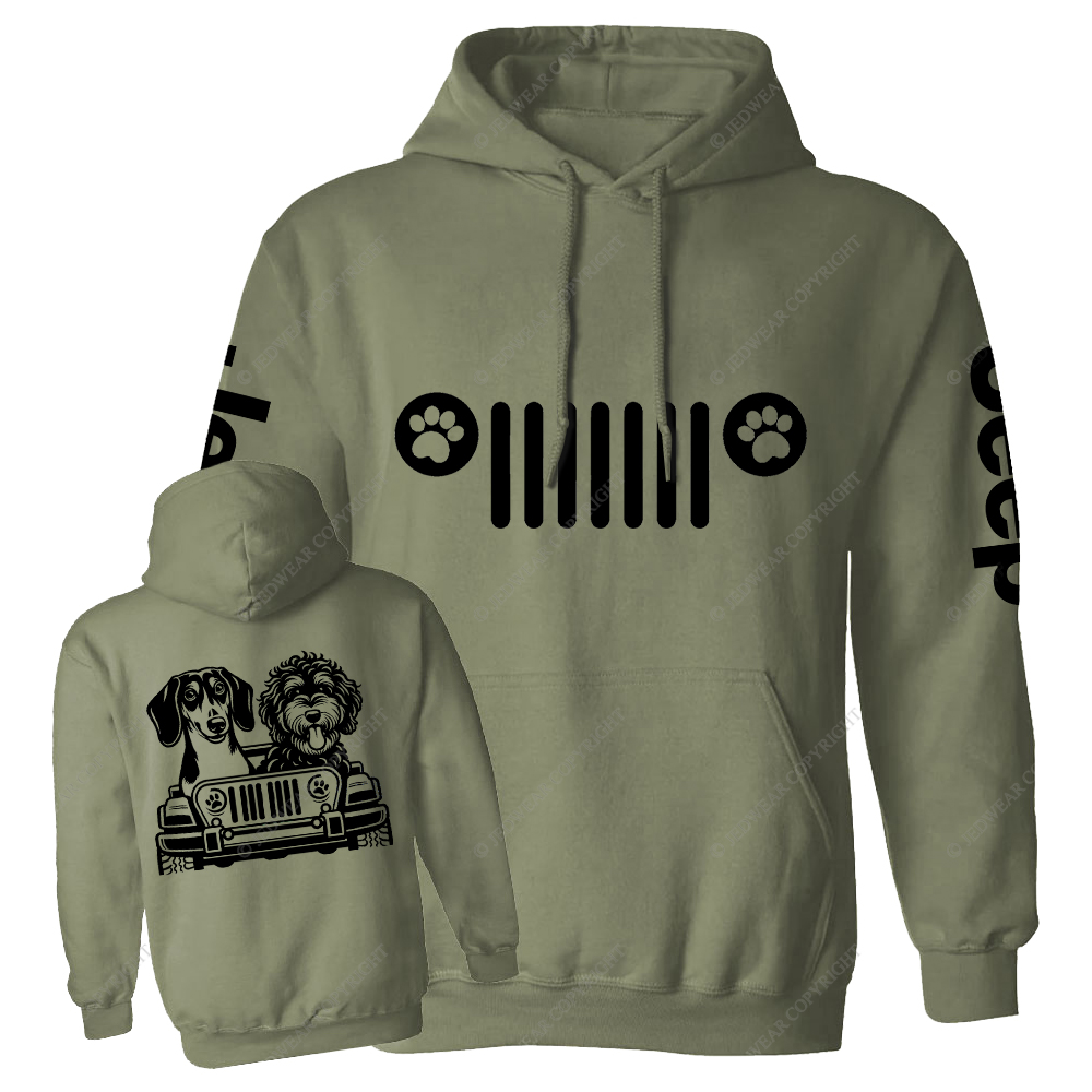 Pets Sitting In The Car Jp Casual Hoodie