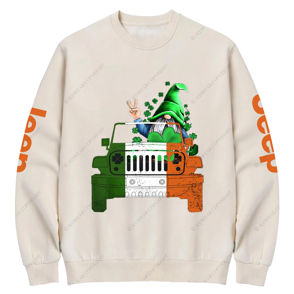 Four-Leaf Clover Plant Jp Crew Neck Sweatshirt