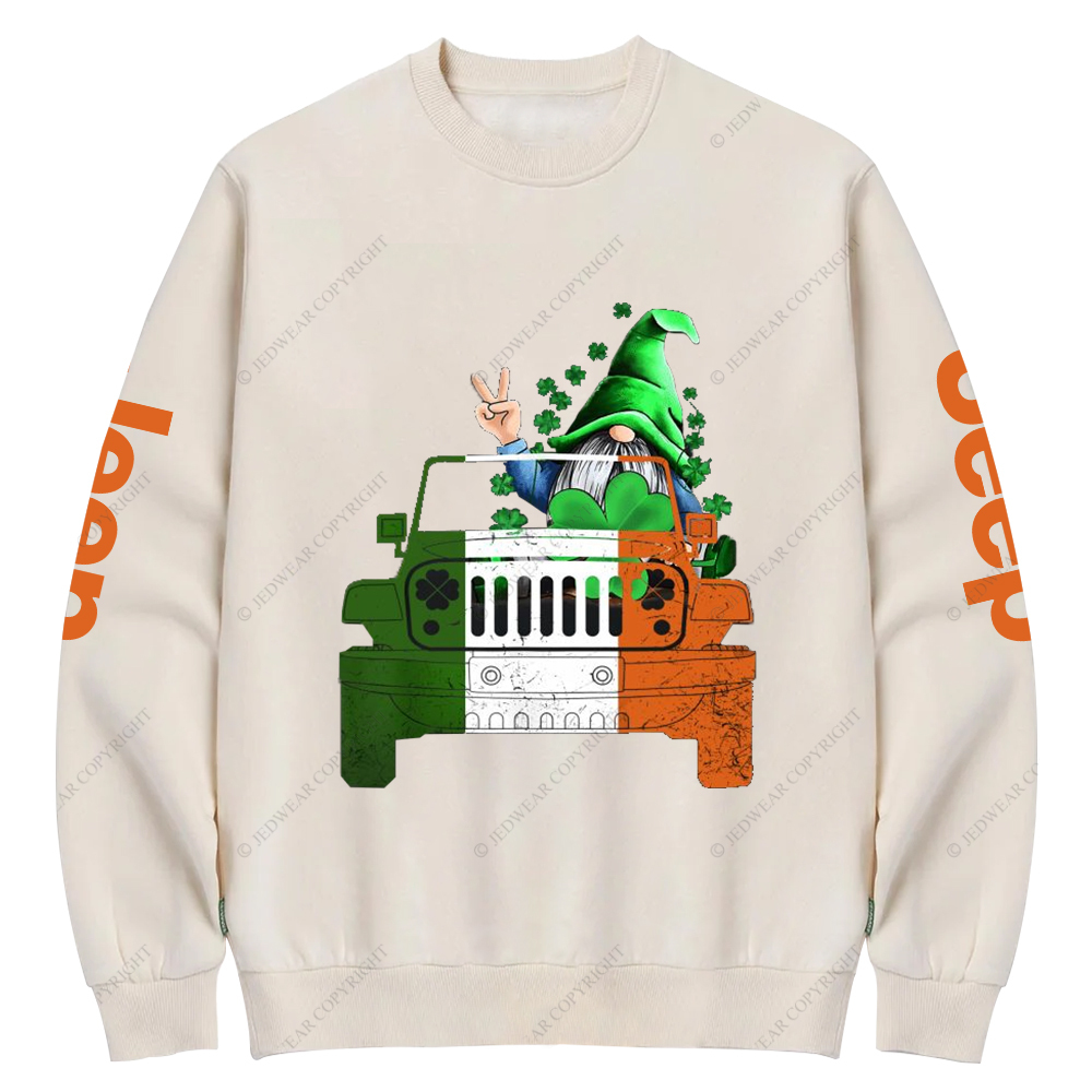 Four-Leaf Clover Plant Jp Crew Neck Sweatshirt