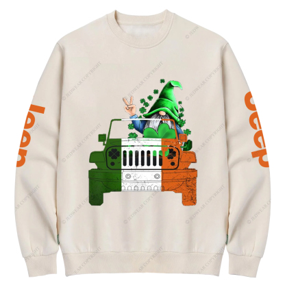 Four-Leaf Clover Plant Jp Crew Neck Sweatshirt