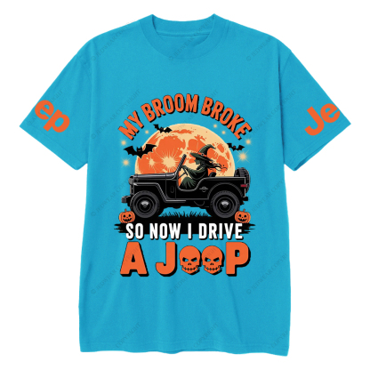 Halloween My Broom Broke So Now I Drive A Car T-Shirt