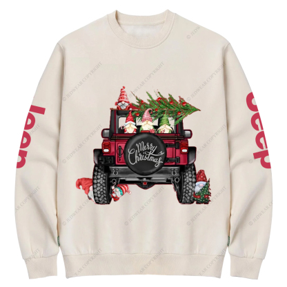 Funny Merry Christmas Tree Jp Crew Neck Sweatshirt