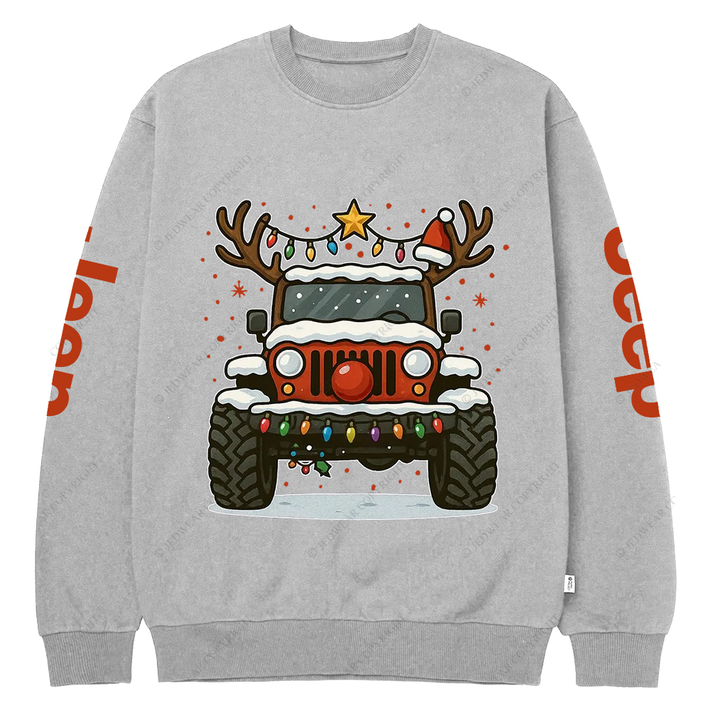 Off-Road Merry Christmas Jp Crew Neck Sweatshirt