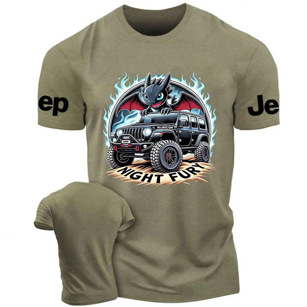 Night Fury Halloween A Little Bat Is Driving Rubicon Jp T-Shirt