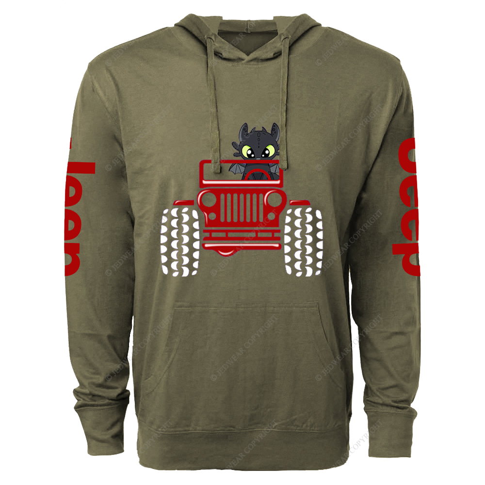 Halloween A Little Bat Is Driving A Car Jp Lightweight Hoodie