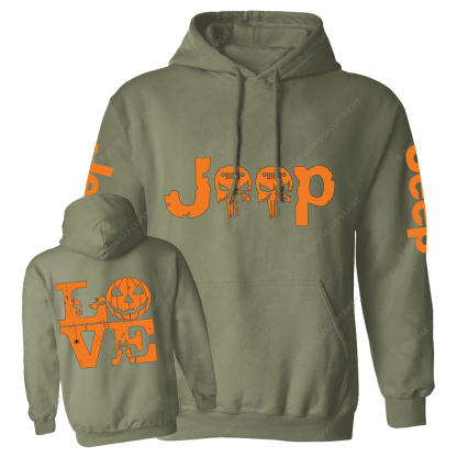 Pumpkin Halloween Skull Love Jp Casual Hoodie