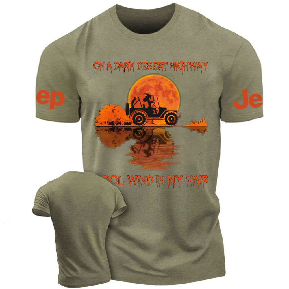 Halloween On A Dark Desert Highway Cool Wind In My Hair Witch Jp T-Shirt