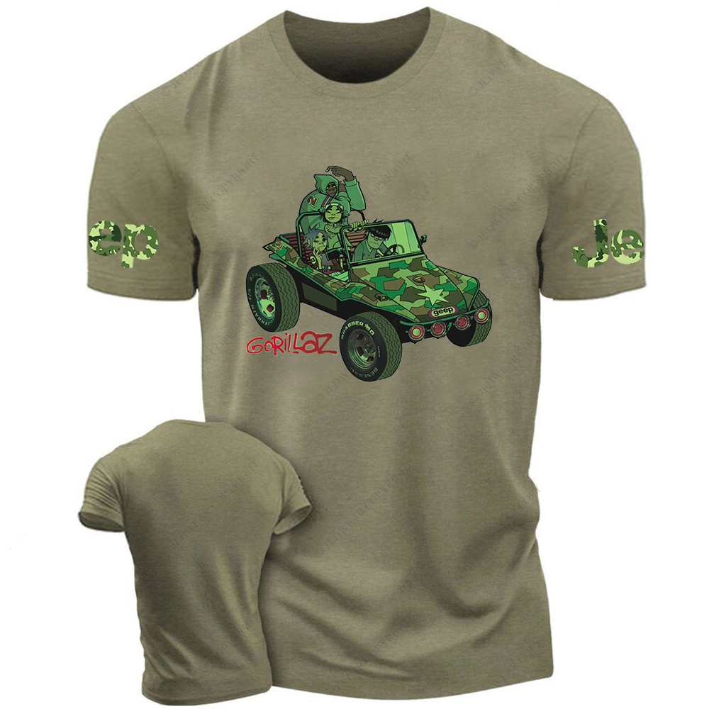 Gorillaz Green Car Jp T-Shirt
