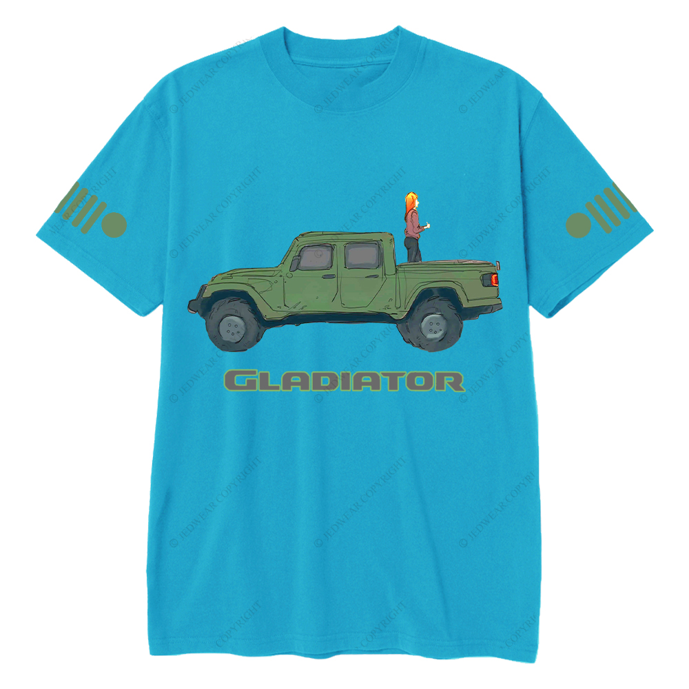 Gladiator Girl Colorful Hand-Painted Jp T-Shirt