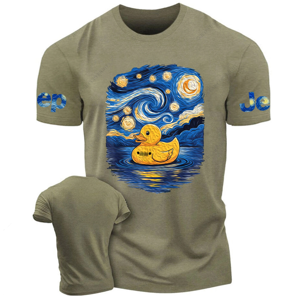 Starry Night Rubber Bath Duck Van Gogh Jp T-Shirt