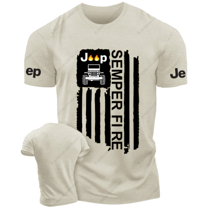 JP American Flag  Semper Fire JP T-Shirt