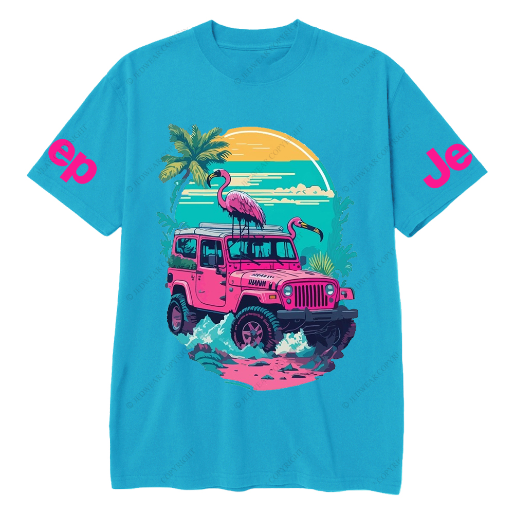 Pink Off-Road And Pink Swan On The Seashore Jp T-Shirt