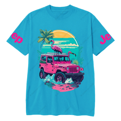 Pink Off-Road And Pink Swan On The Seashore Jp T-Shirt