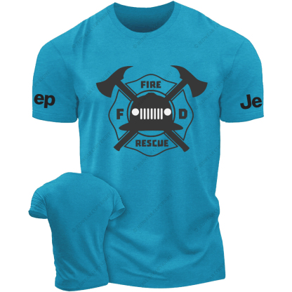 Fire Rescue  Yellow Hat Fire Fighting Tools JP T-Shirt