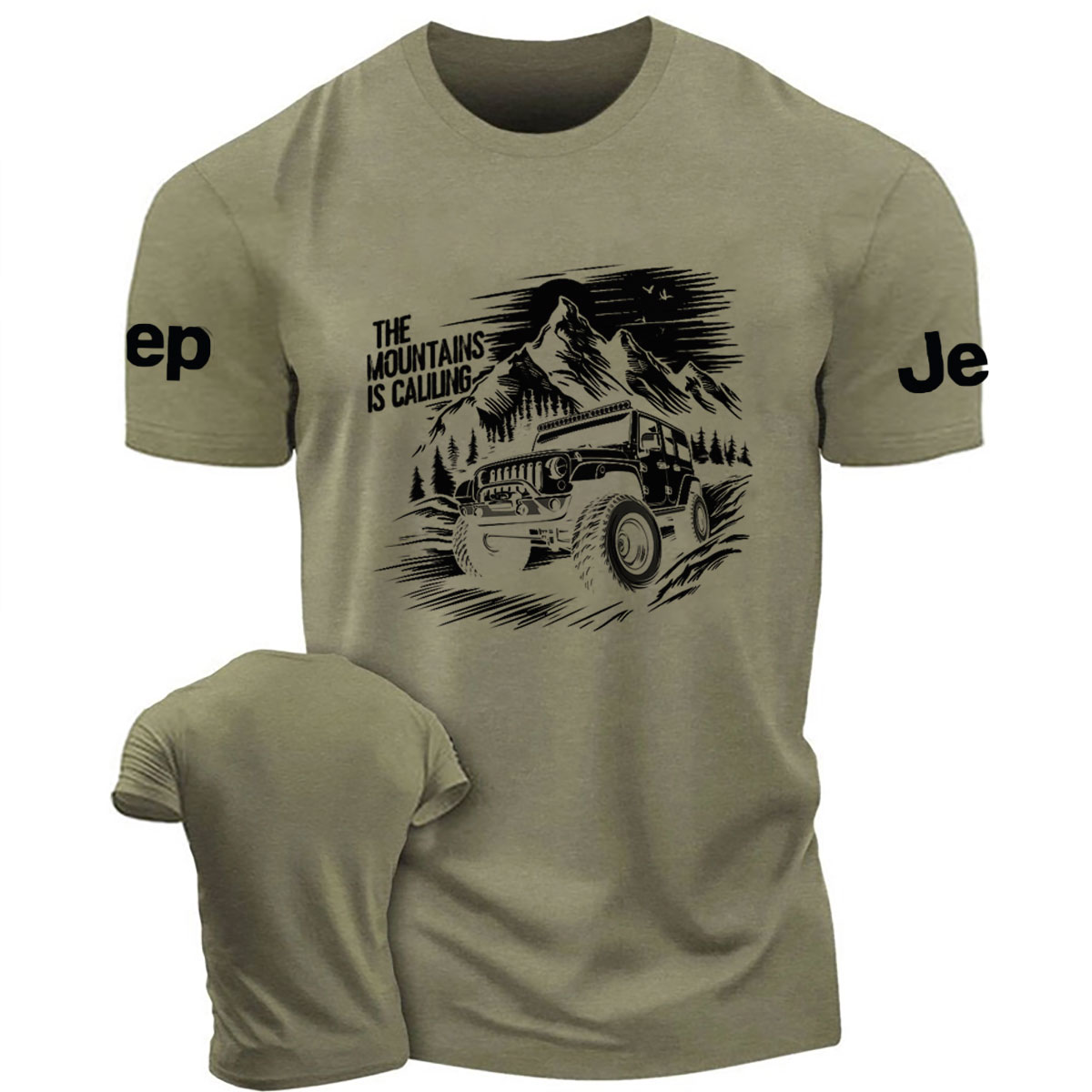 The Mountain Is Calling Car Design T-Shirt