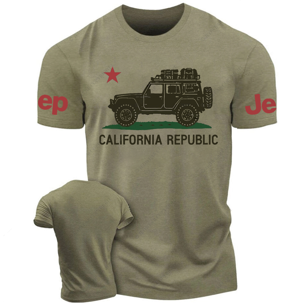 California Republic Military Star Jp T-Shirt