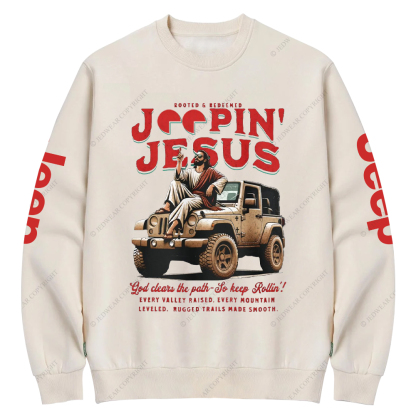Religion With Jesus Inspirational Faith Christian Jp Crew Neck Sweatshirt