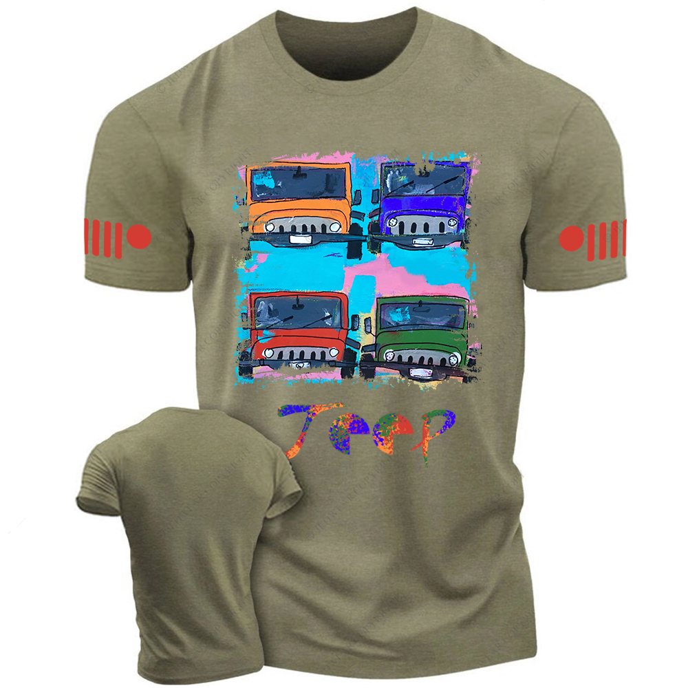 Off-Road Vehicle Colorful Painting Jp T-Shirt