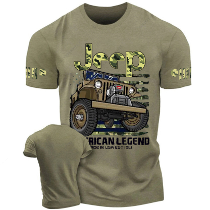 willys Four Wheel Drive CJ7 Wrangler Rubicon Army  Jp T-Shirt