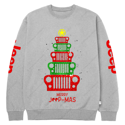 Merry Christmas Tree Jp Crew Neck Sweatshirt