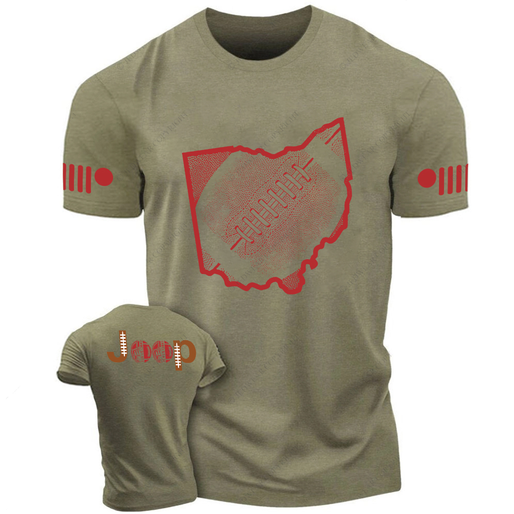 Ohio State Buckeyes Football Map Jp T-Shirt
