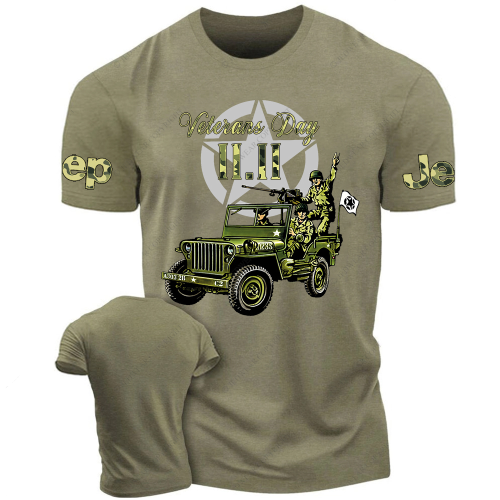 Retro Military Soldiers November 11 Veterans Day Jp T-Shirt