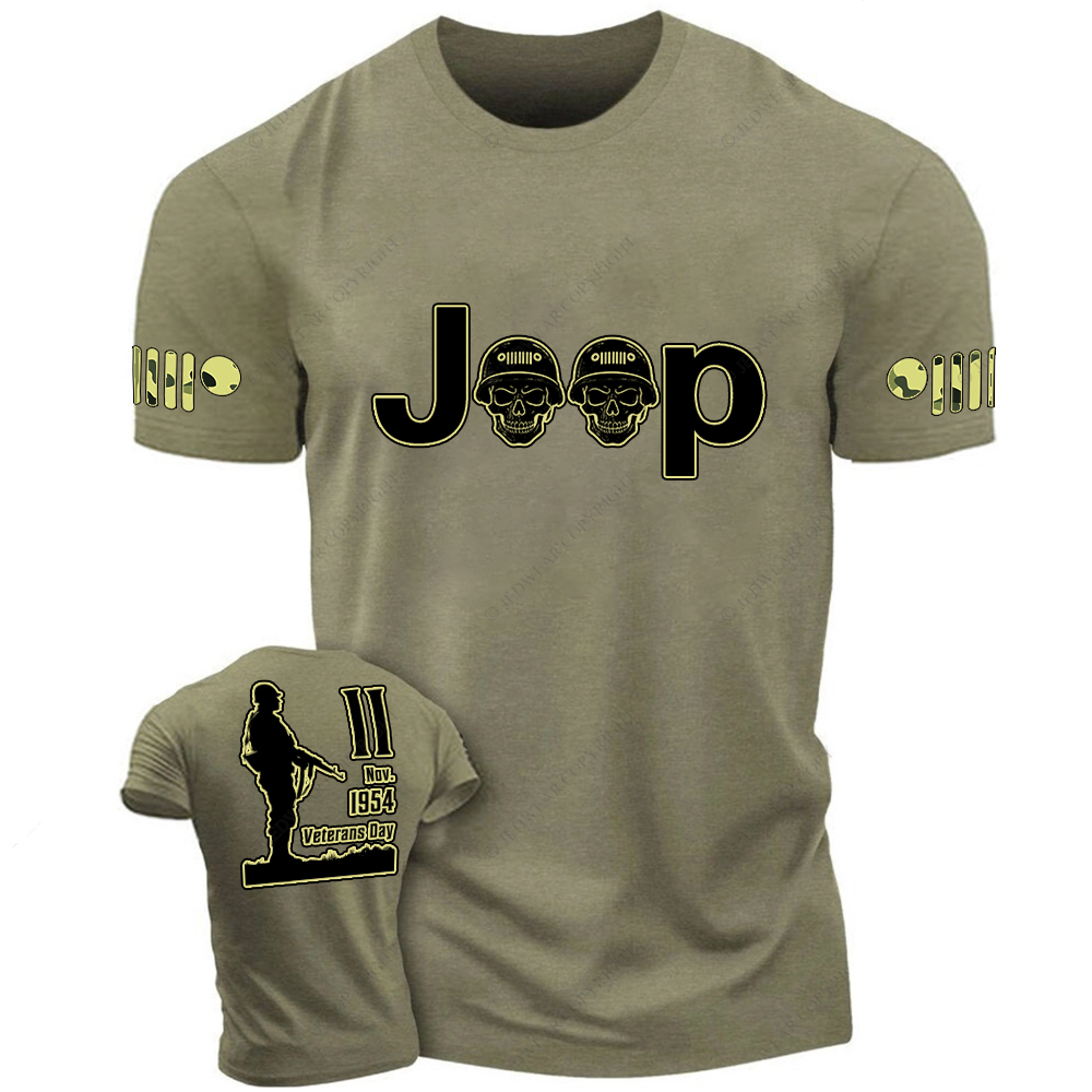 Retro Military Soldiers 1954 November 11 Veterans Day Jp T-Shirt