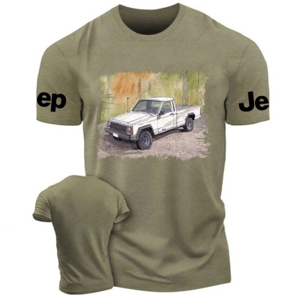 Comanche Pickup Truck Watercolor Painting Art Print Jp T-Shirt
