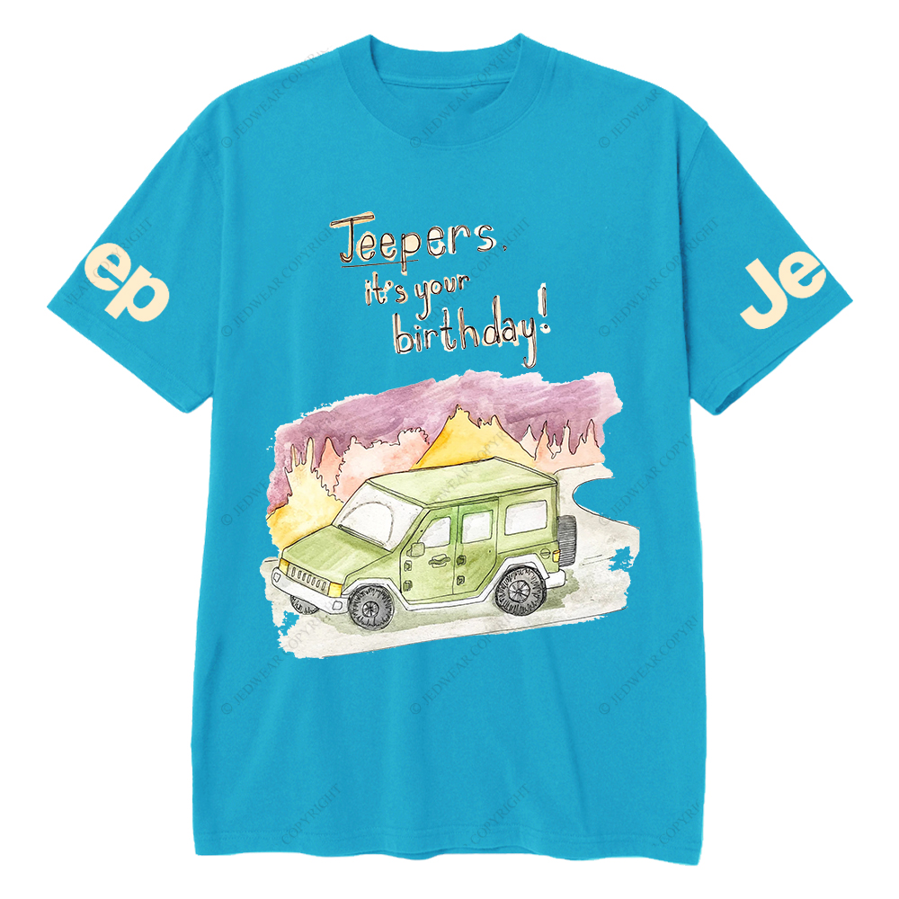 Funny Off-Road Cartoon It's Your Birthday Jp T-Shirt