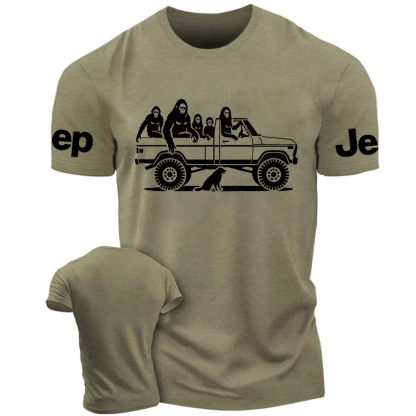 Bigfoot Family In 4x4 Jp T-Shirt
