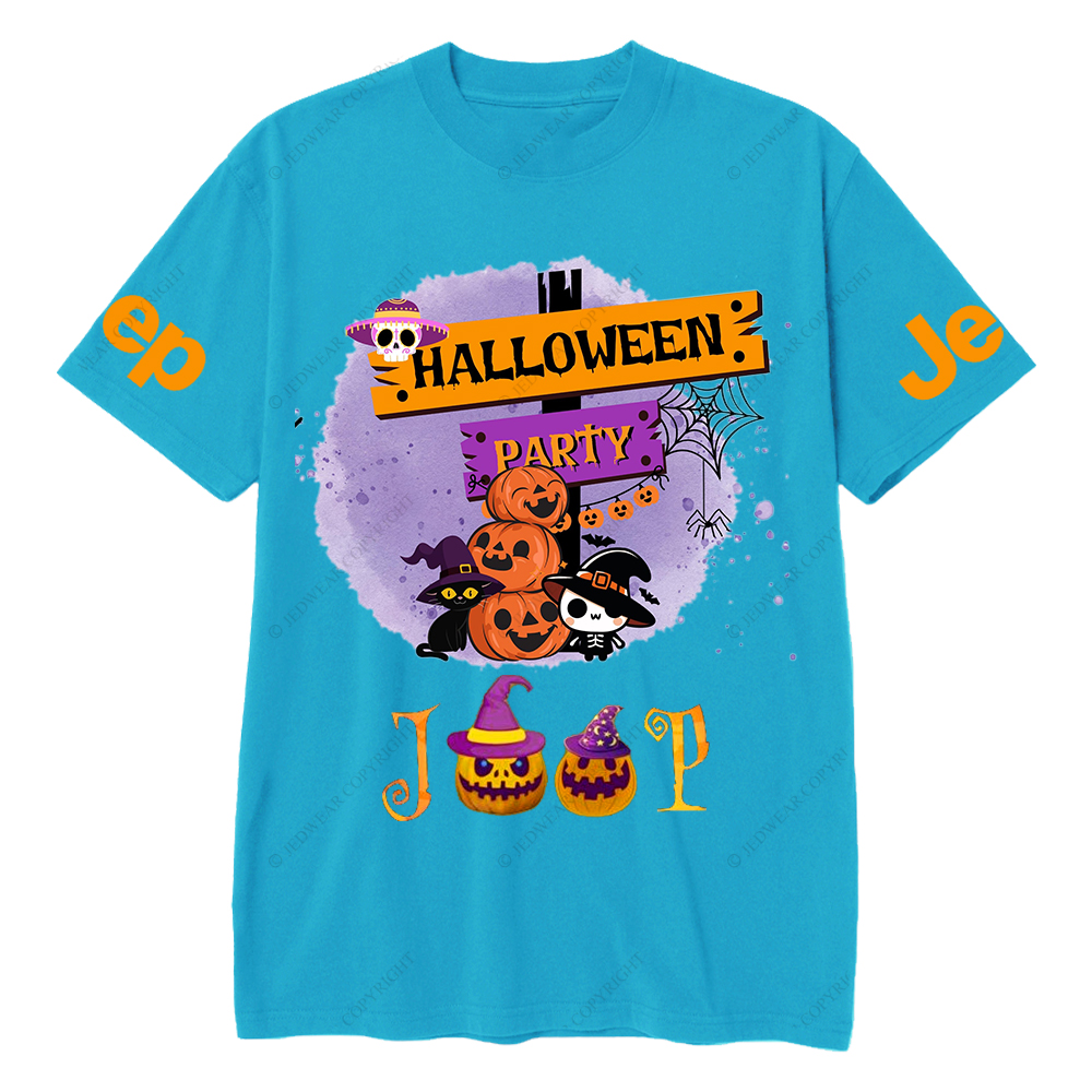 Pumpkin Halloween Party Spider Web Jp T-Shirt